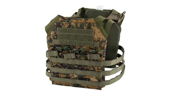 Juliett Plate Carrier (JPC) MARPAT Woodland